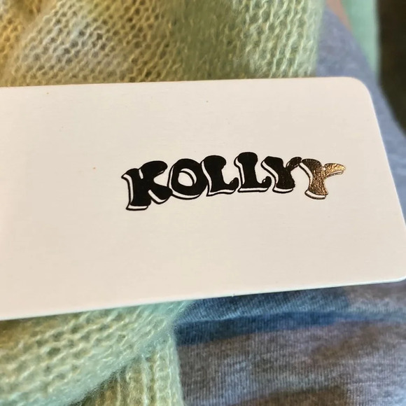 Kollyy Large Green/black/grey Colorblock Knit Distressed Slit Maxi Dress - Picture 12 of 13